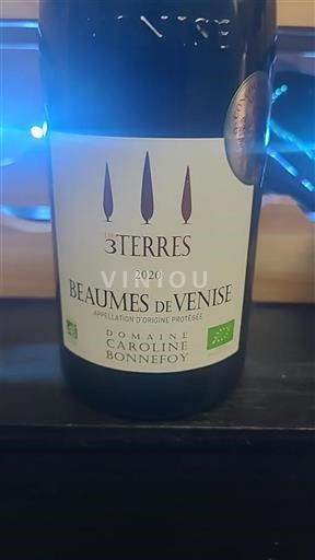 Rhônedalen Beaumes de Venise Domaine Caroline Bonnefoy Les 3 Terres 2020