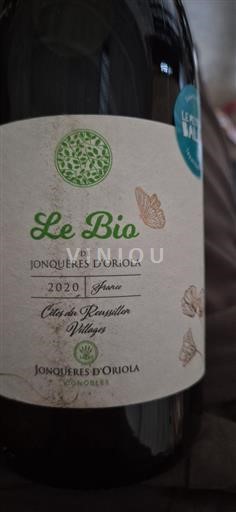 Roussillon Côtes du Roussillon Villages Jonquères Oriola Le Bio 2020