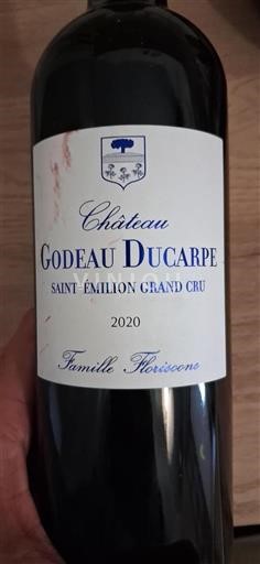 Bordeaux Saint-Émilion Grand Cru Château Godeau Ducarpe 2020