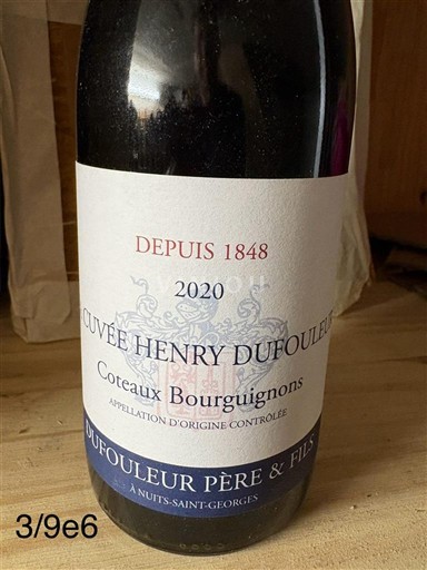 Bourgondië Bourgondische heuvels Dufouleur Père & Fils Henry Dufouleur 2020