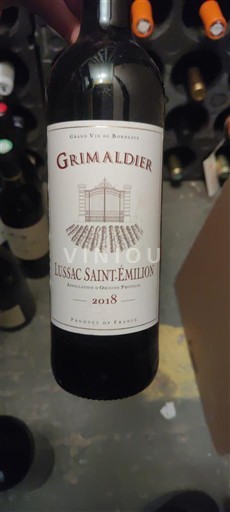 Bordeaux Lussac-saint-émilion Grimaldier 2018