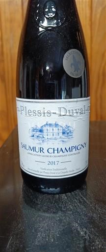Loiren laakso Saumur-champigny Plessis-Duval 2017