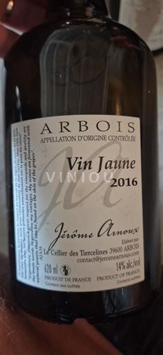 Jura Arbois Jérôme Arnoux Vin Jaune 2016