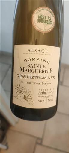 Alsace Domaine Sainte Marguerite Gewurztraminer 2021