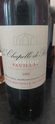 Bordéus Pauillac La Chapelle de Bages 1995