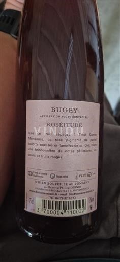Savoie ja Bugey Bugeyn viinialue Domaine Monin Roséitude 2021
