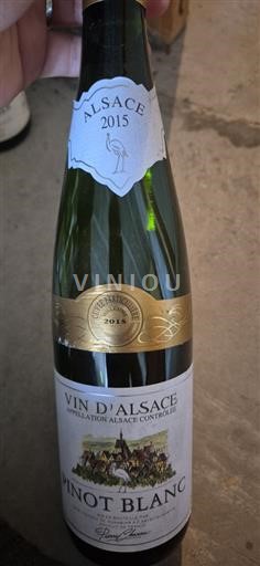 Vin Blanc sec Cuvée Particulière 2015 France Alsace Vin de France