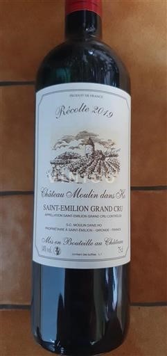 Bordeaux Saint-Émilion Grand Cru Grand Cru Château Moulin dans l'Hô 2019
