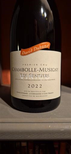 Burgund Chambolle-Musigny Premier Cru David Duband Les Sentiers 2022