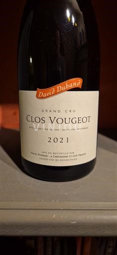 Burgund Clos-de-Vougeot Grand Cru David Duband 2021