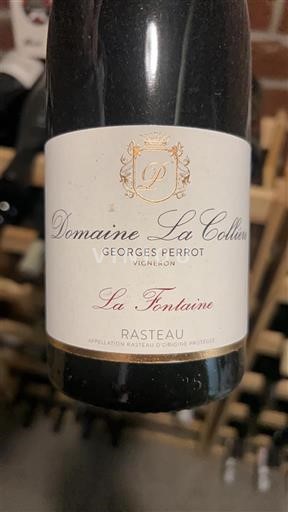 Rhône Valley Rasteau Domaine La Collière La Fontaine 2020