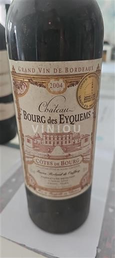 Bordeaux Côtes-de-bourg Château Bourg des Eyquems 2004
