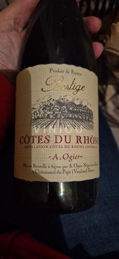 Rona dolina Côtes-du-Rhône A. Ogier Prestige Neleten.