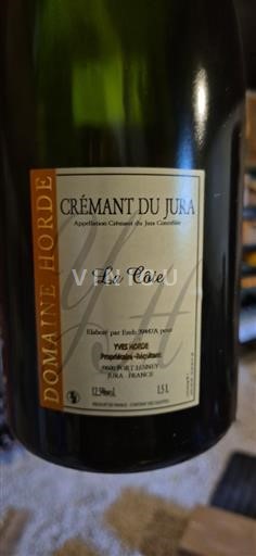 Jura Crémant del Giura Domaine Horde La Côte Senza annata