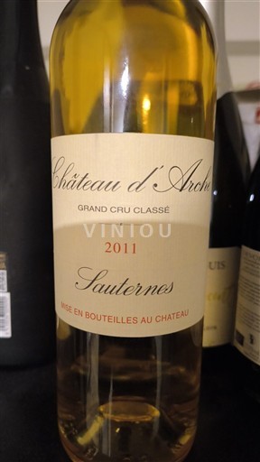 Bordeaux Sauternes Grand Cru Château Arche 2011