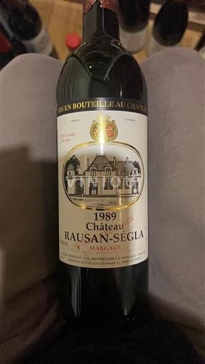 Bordeaux Margaux Château Rauzan-Ségla Ségla 1989