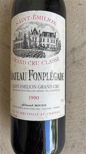 Bordéus Saint-Émilion Grand Cru Fonplégade 1990