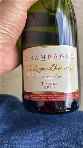 Champaña Champán Philippe Lheureux Tradition Sin añada