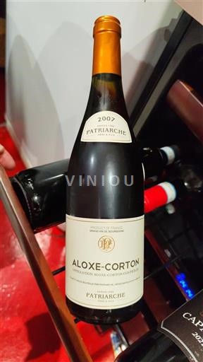 Borgoña Aloxe-Corton Grand Cru Patriarche 2007