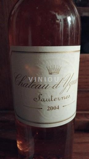 Bordeaux Sauternes Château Yquem 2004