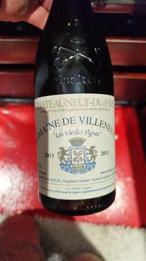 Rhône-dalen Châteauneuf-du-Pape Domaine Villeneuve Les Vieilles Vignes 2013