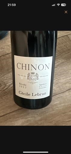 Loire Valley Chinon Cécile Lebrun 2022