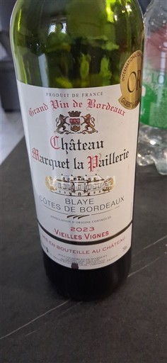 Bordeaux Blaye-côtes-de-bordeaux Château Marquet la Paillerie Vieilles Vignes 2023