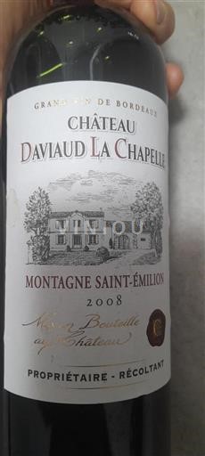 Bordéus Montagne-saint-émilion Château Daviaud La Chapelle 2008