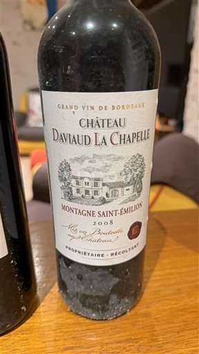 Burdeos Montagne-Saint-Émilion Château Daviaud La Chapelle 2008