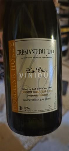 Jura Crémant du Jura Domaine Horde Père & Fils La Côte Ei vuosikertaa