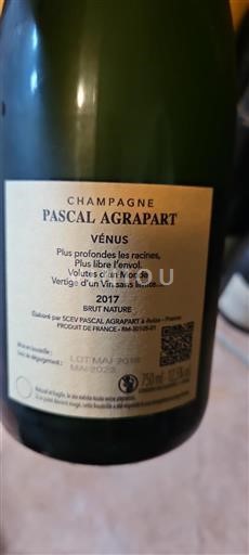 Champagne Pascal Agrapart Vénus 2017