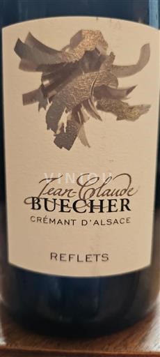 Vin Effervescent Blanc sec Reflets Jean-Claude Buecher 2018 France Alsace Crémant-d'alsace AOC