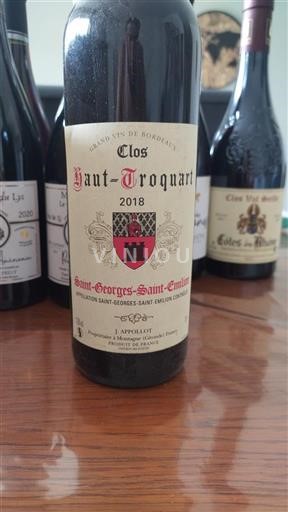 Bordeaux Saint-Georges-Saint-Émilion Clos Haut-Troquart 2018