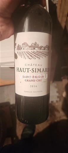 Bordeaux Saint-Émilion Grand Cru Château Haut-Simard 2014