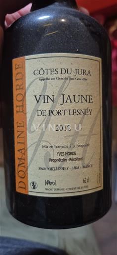 Jura Côtes-du-Jura Domaine Horde Vin Jaune de Port Lesney 2012