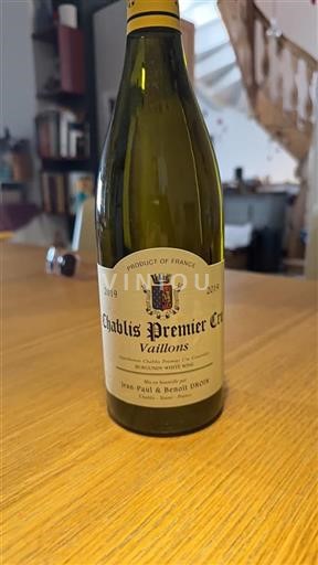 Burgundsko Chablis Jean-Paul & Benoît Droin Vaillons 2019