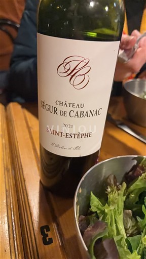 Bordoja Saint-Estèphe Château Ségur de Cabanac 2021