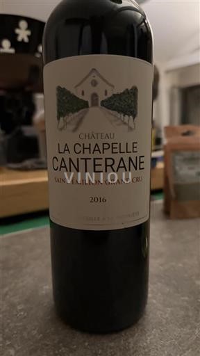 Burdeos Saint-Émilion Grand Cru Château La Chapelle Canterane 2016