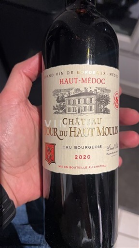 Бордо Го-Медок Cru Bourgeois Château Tour du Haut Moulin 2020