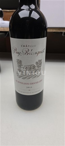 Burdeos Saint-Émilion Gran Cru Grand Cru Château Puy-Blanquet 2015