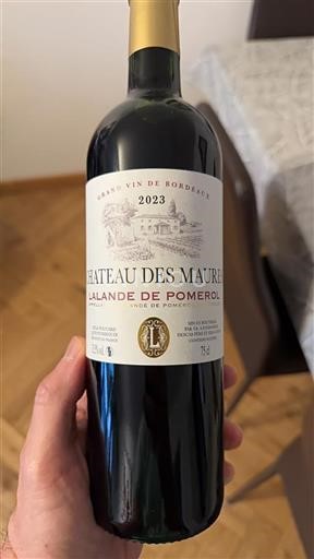 Bordeaux Lalande-de-Pomerol Château Des Maures 2023
