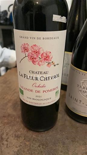 Burdeos Lalande-de-Pomerol Château La Fleur Chevrol Orchidée 2021