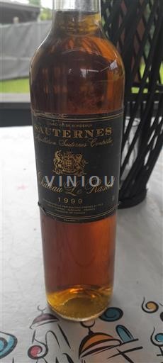 Bordeaux Sauternes Château Le Rastot 1999