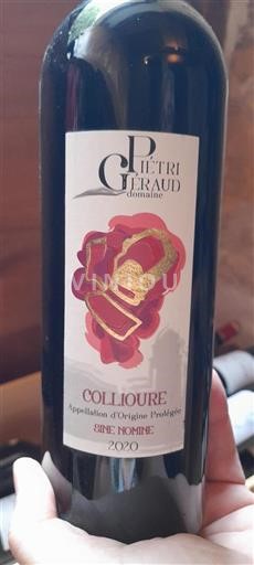 Roussillon Collioure Domaine Piétri Géraud Sine Nomine 2020