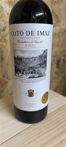 La Rioja Rioja El Coto de Rioja Coto de Imaz Reserva 2018