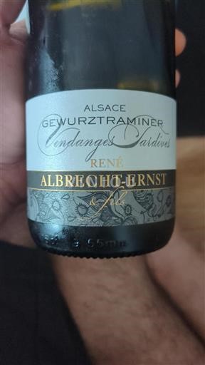 Alsace Gewurztraminer Vendanges Tardives Château Albrecht-Ernst Vendanges Tardives 2018