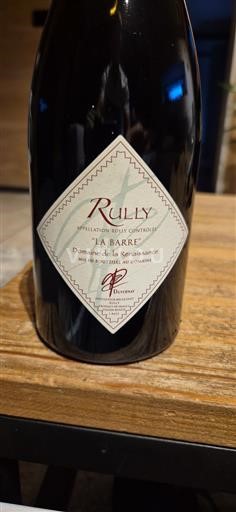 Bourgogne Rully Domaine La Renaissance La Barre 2023