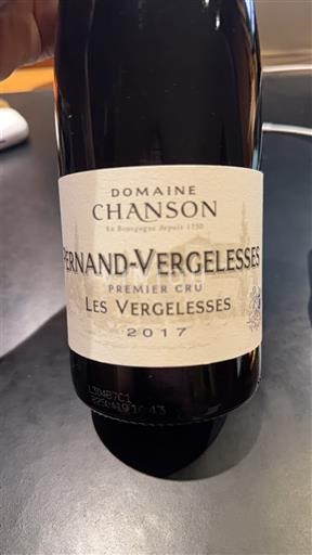 Burgundija Pernand-Vergelesses Premier Cru Domaine Chanson Les Vergelesses 2017