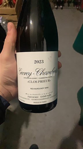 Bourgogne Gevrey-chambertin Premier Cru Frédéric Esmonin Clos Prieur 2023