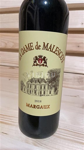 Bordeaux Margaux Grand Cru Château Malescot St. Exupéry La Dame de Malescot 2018